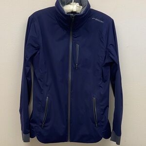 Brooks navy Blue Performance running Jacket